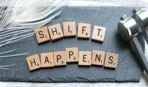 shift happens scrabble pieces