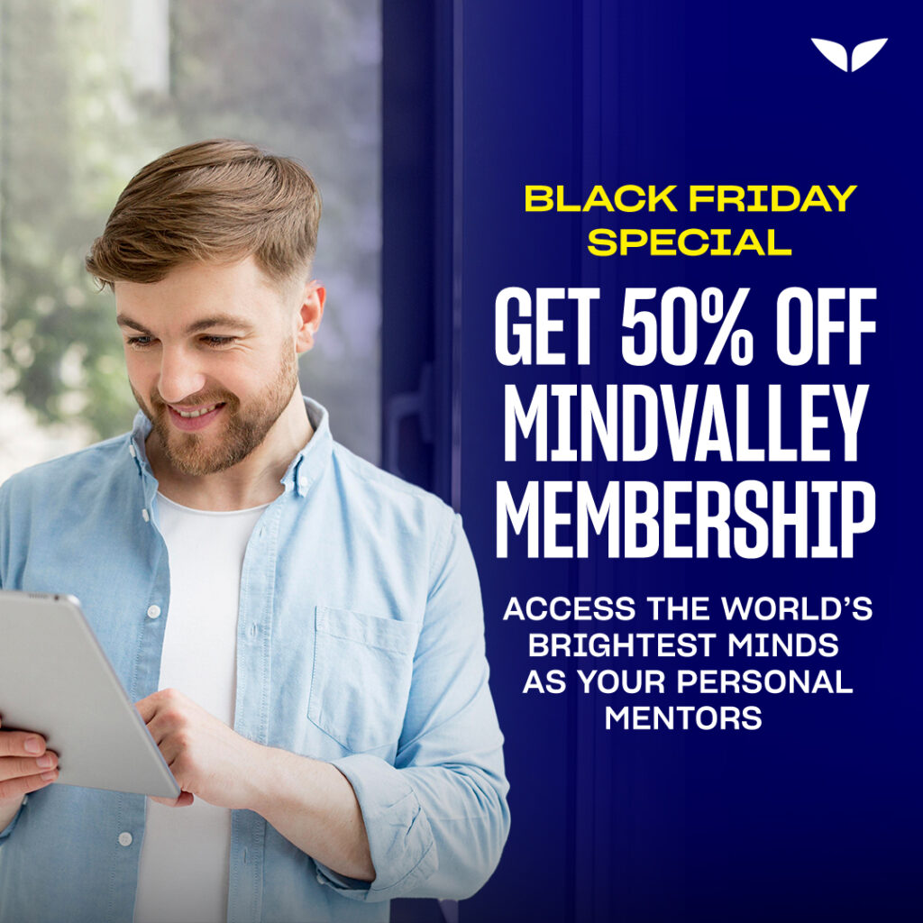 Mindvalley Black Friday Sale 50% Off